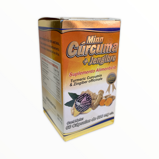 CAP MINN CURCUMA + JENGIBRE C/60 SIGNO NATURAL NatuZem