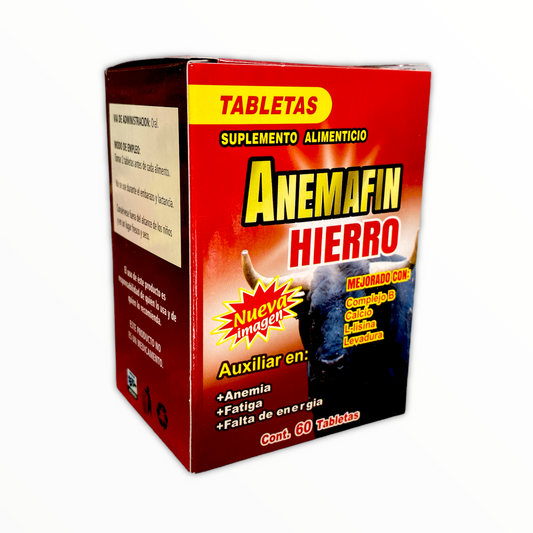 TAB ANEMAFIN HIERRO C / 60 DRAGON DORADO NatuZem