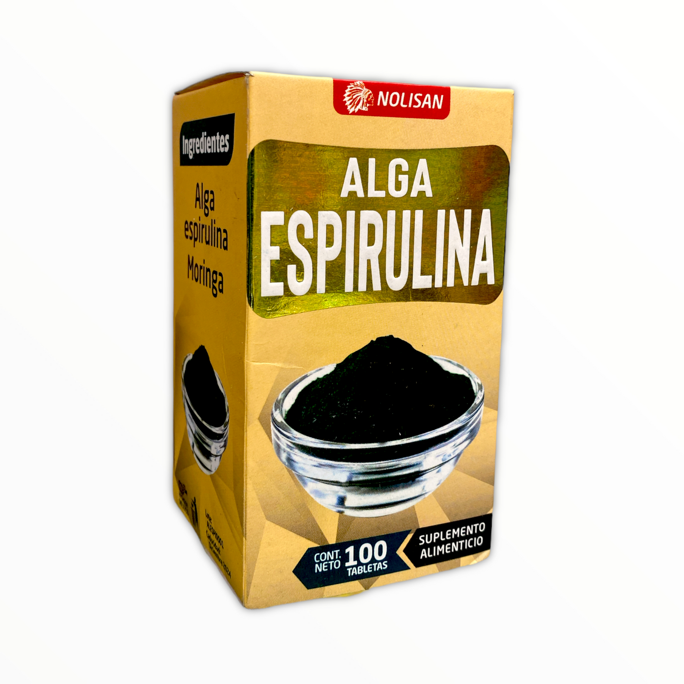 TAB ALGA ESPIRULINA C/100 NOLISAN NatuZem