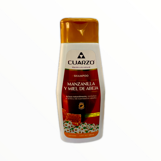 SHAMPOO MANZANILLA Y MIEL DE ABEJA C/ 550 ML CUARZO NatuZem