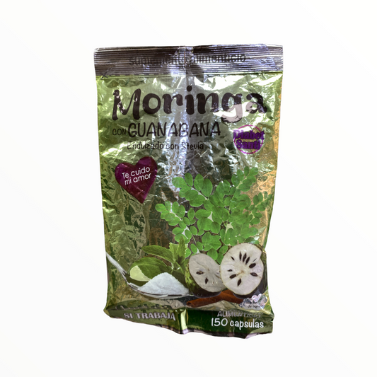 CAP MORINGA C/GUANABANA C/150 ORTIGA NatuZem