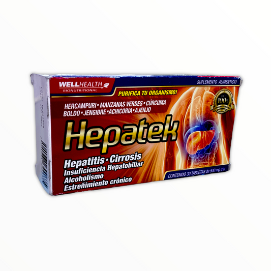 TAB HEPATEK C/30 WELL HEALTH NatuZem
