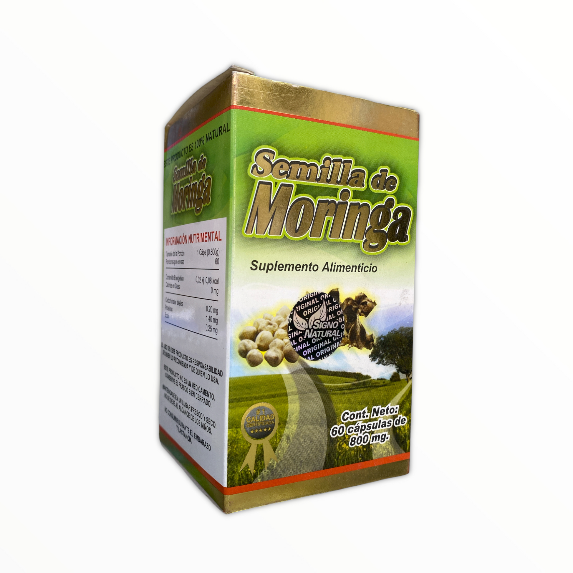 CAP SEMILLA DE MORINGA C/ 60 SIGNO NATURAL NatuZem