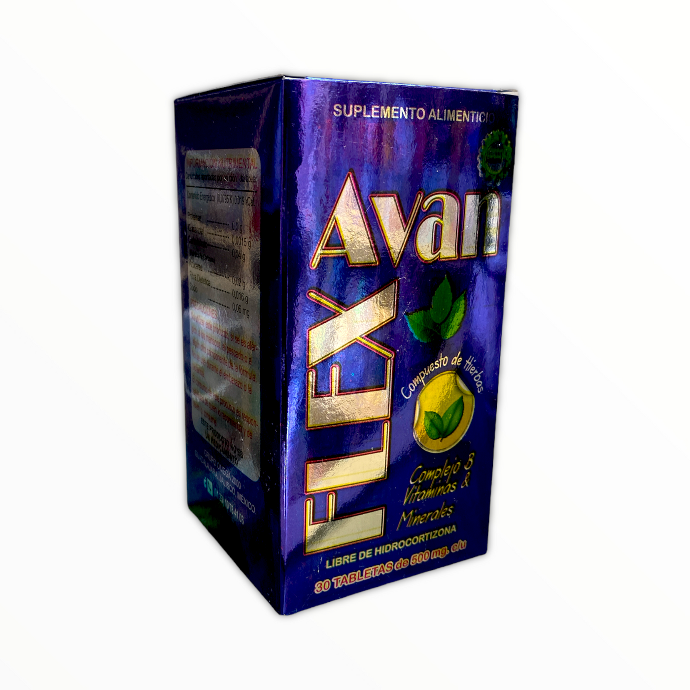 TAB AVAN FLEX C/30 CALIDAD NATURAL NatuZem