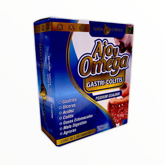 TAB AJO Y OMEGA (GASTRI-COLITIS) C/60 OMEGA NUTRITION NatuZem