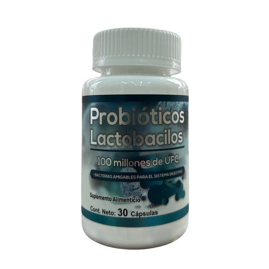 CAP PROBIOTICOS LACTOBACILOS 100MILLONES DE UFC C/30 G & G NatuZem