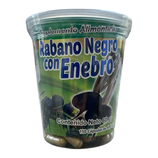 CAP RABANO NEGRO CON ENEBRO C/ 150 HERBOMEX NatuZem