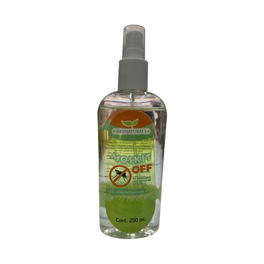 REPELENTE PARA MOSQUITOS MOSKIT OFF / BAY C/ 250 ML SHANATURAL'S NatuZem