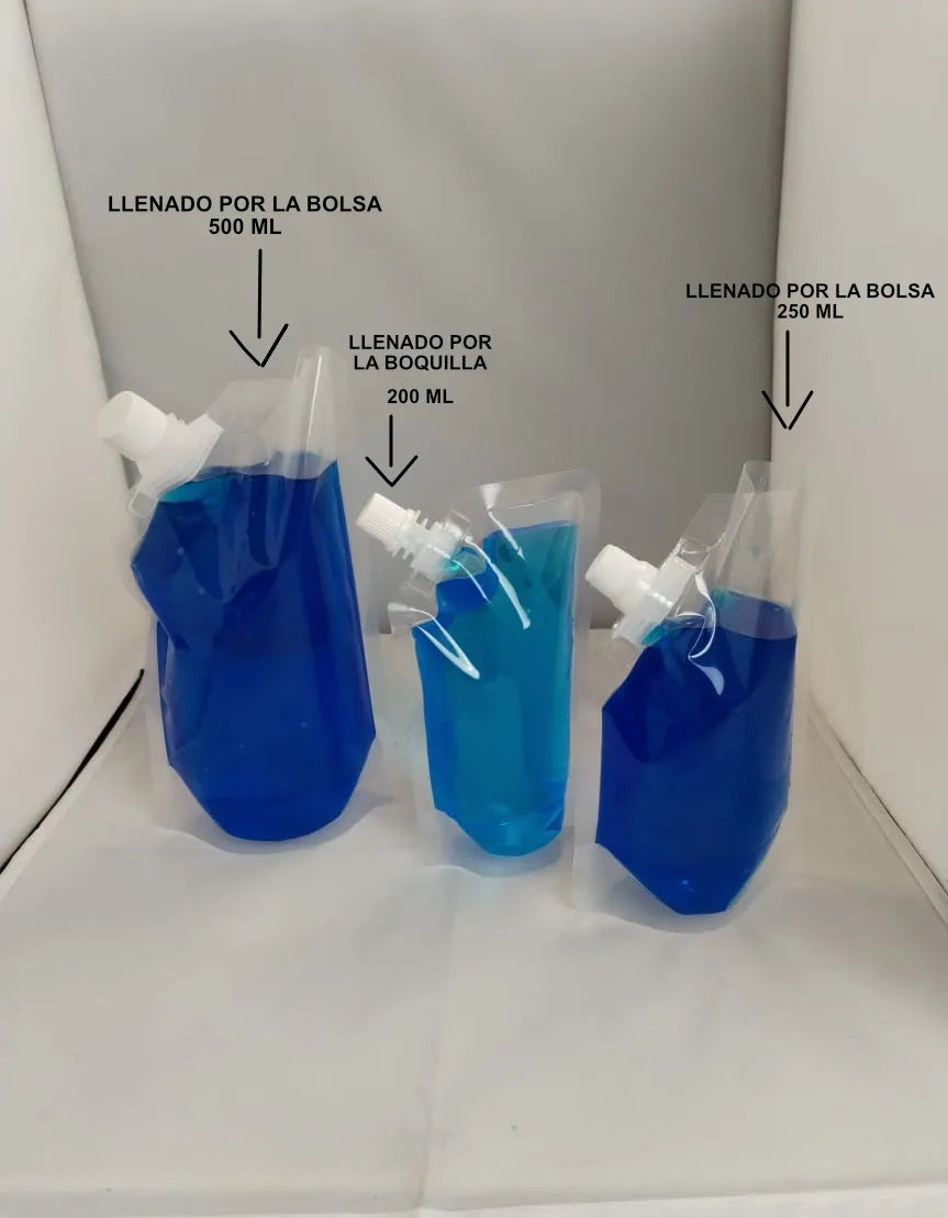 BOLSA STAND UP POUCH 200 ML (PAQUETE 500 PIEZAS) Emma Velazquez