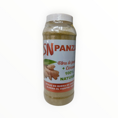 FIBRA CHUPA PANZA + CURCUMA + JENGIBRE C/500 GR BIO ORGANICS NatuZem