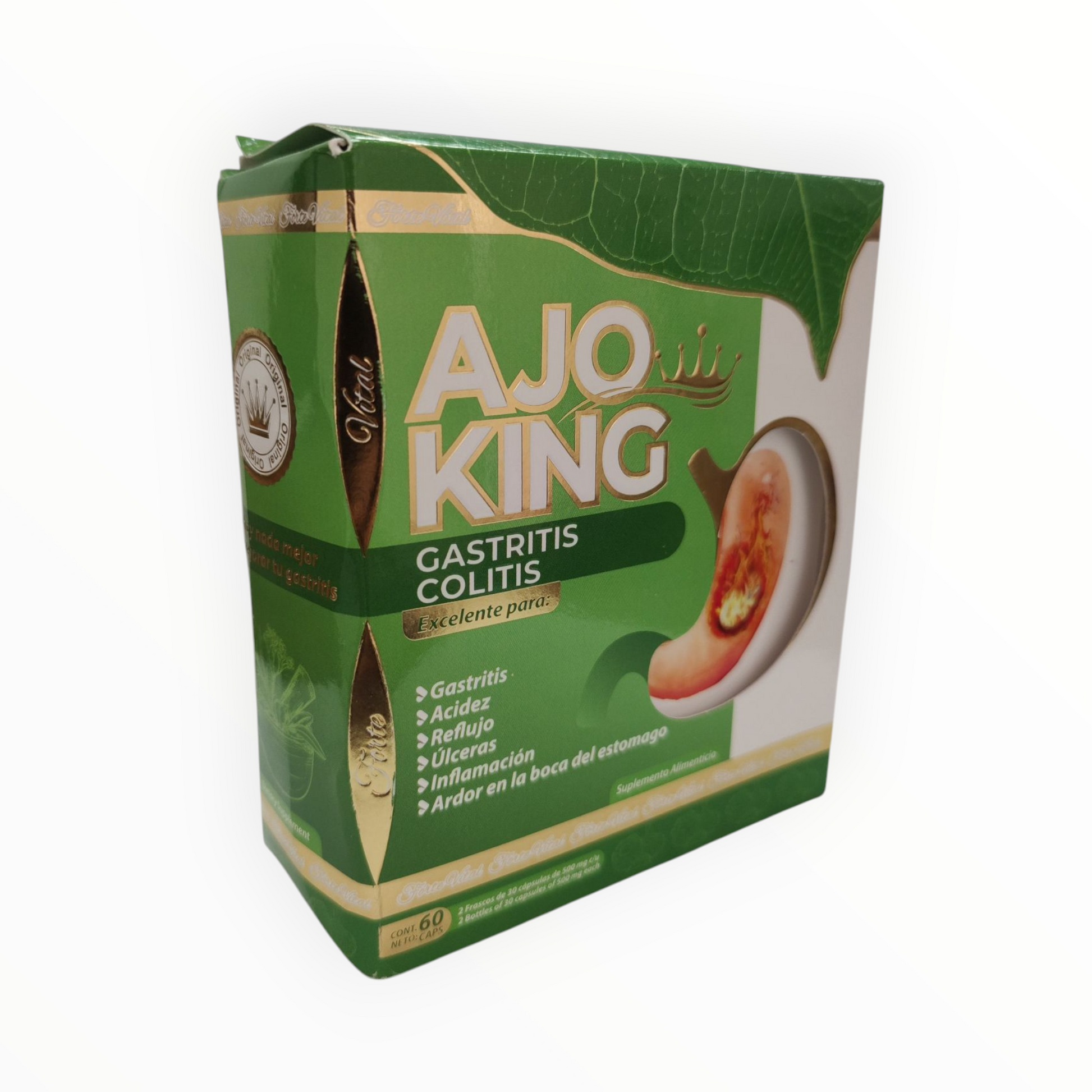CAP GASTRITIS C/60 AJO KING NatuZem