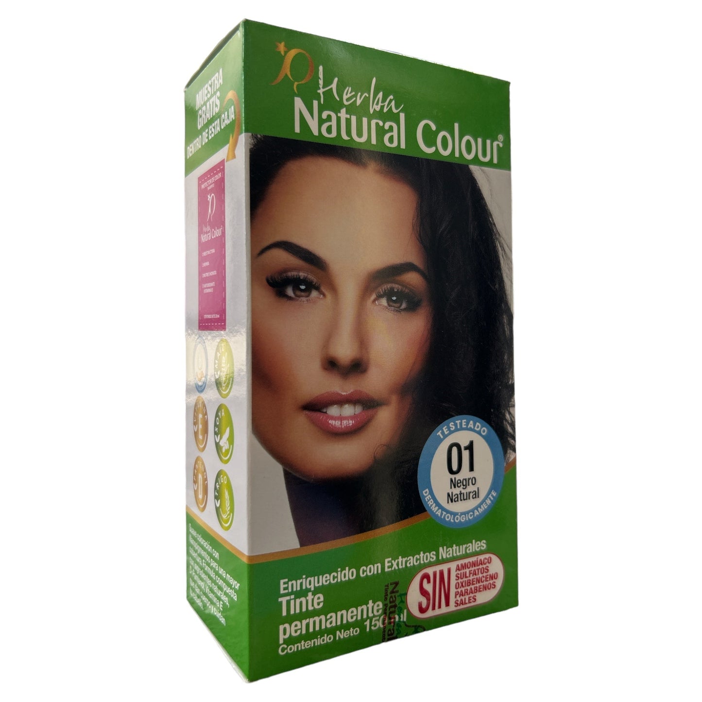 TINTE 01  NEGRO NATURAL 150 ML NATURAL COLOUR NatuZem