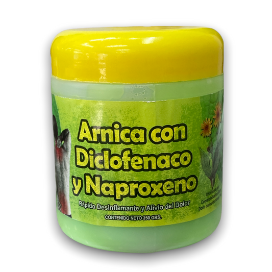 GEL ARNICA  DICLOFENACO Y NAPROXENO 250GRS NatuZem