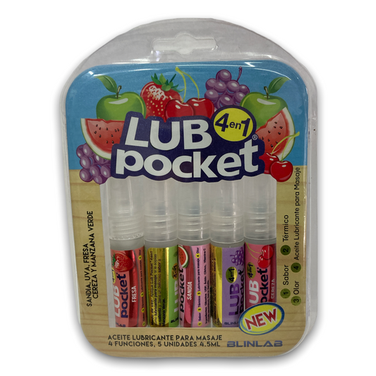 KIT SPRAY LUB POCKET 4 EN 1 ACEITE LUBRICANTE C/5 4.5ML BLINLAB NatuZem