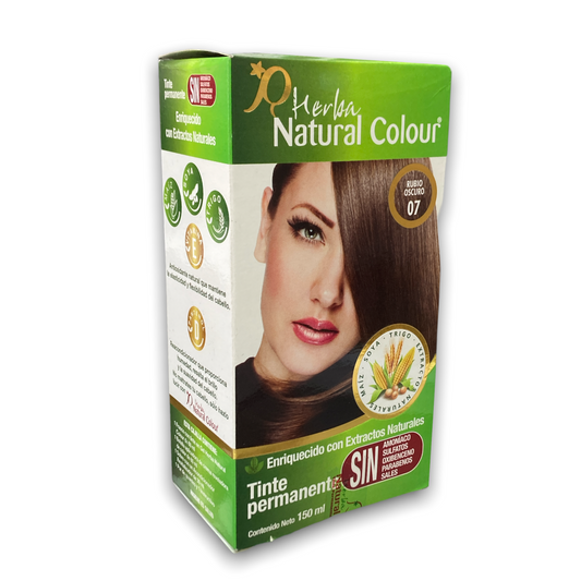 TINTE 07 RUBIO OBSCURO 150 ML NATURAL COLOUR NatuZem