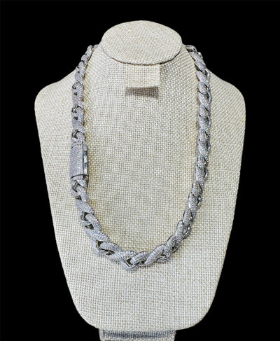 Cadena Cubana Circulos Broche de Caja All In Men Joyeria