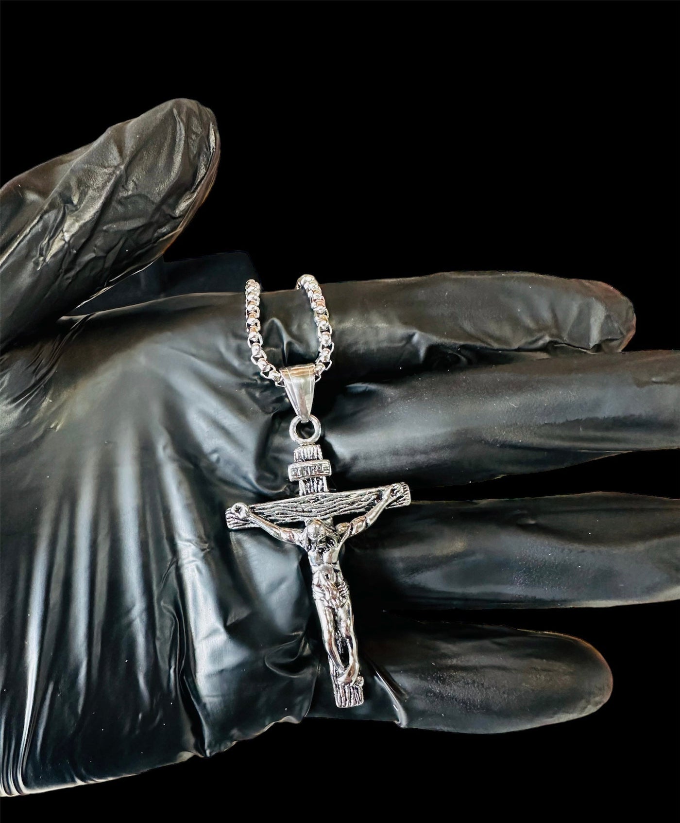 Dije Cruz Inri Plata All In Men Joyeria