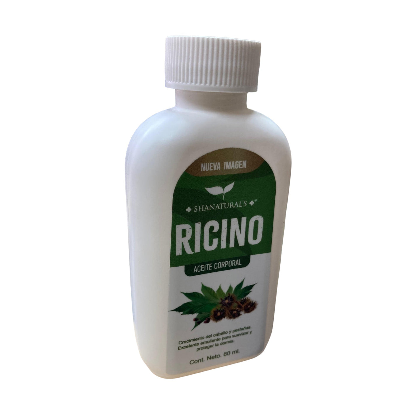 ACEITE PURO DE RICINO C/60 ML SHANATURAL'S NatuZem