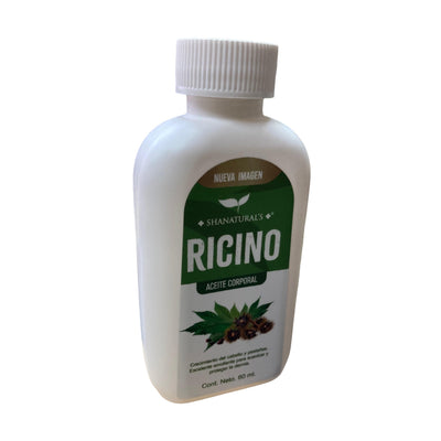ACEITE PURO DE RICINO C/60 ML SHANATURAL'S NatuZem