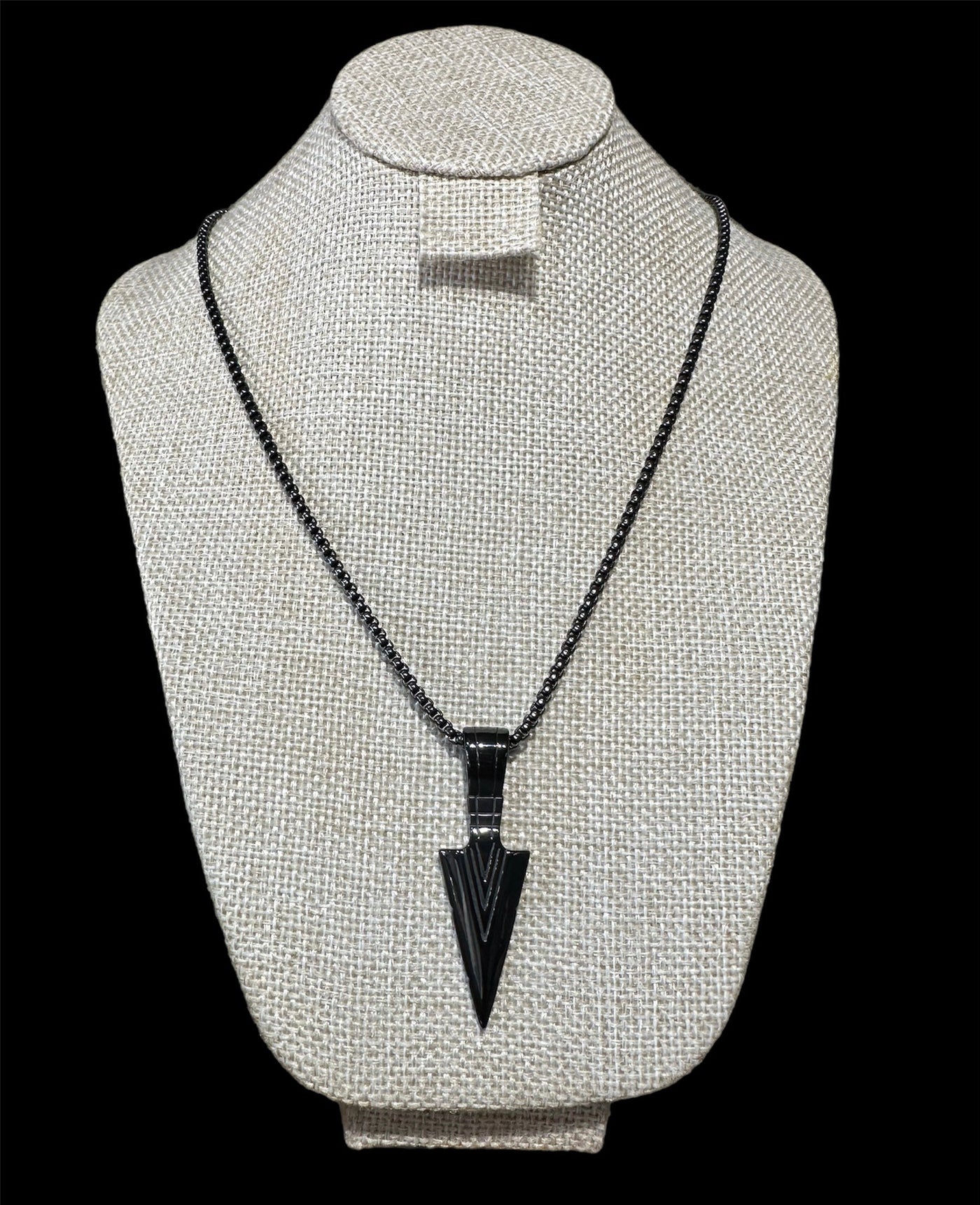 Cadena Dije Flecha Negra All In Men Joyeria