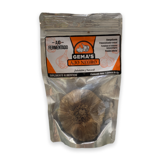 CABEZA DE AJO NEGRO ( GRANDE ) FERMENTADO  GEMAS NatuZem