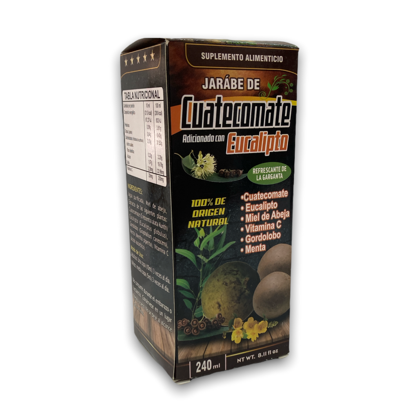 JARABE CUATECOMATE 240 ML COSMO NATURAL NatuZem