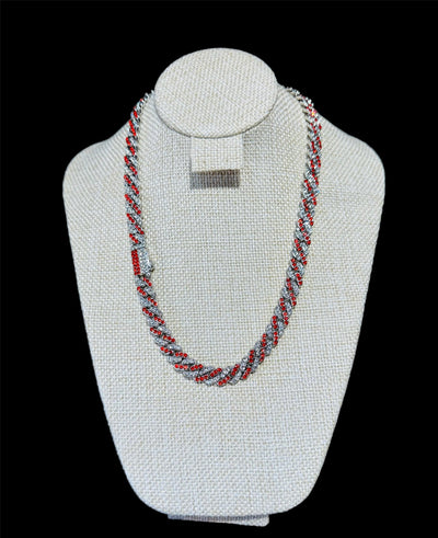 Cadena Cubana Zirconias 8 mm 45 cm All In Men Joyeria