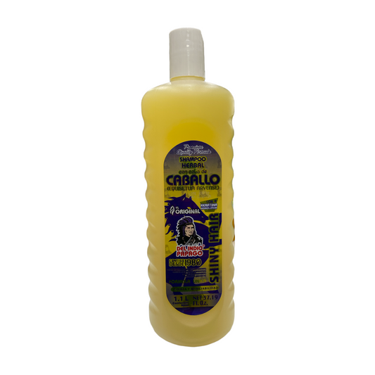 SHAMPOO SHINY HAIR HERBAL CON COLA DE CABALLO C/1.1 LT DEL INDIO PAPAGO NatuZem