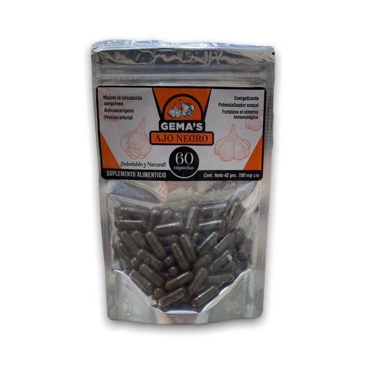 CAP AJO NEGRO  C/ 60 GEMAS NatuZem