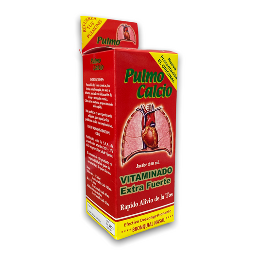 JARABE PULMO CALCIO VITAMINADO EXTRA FUERTE 240 ML NatuZem