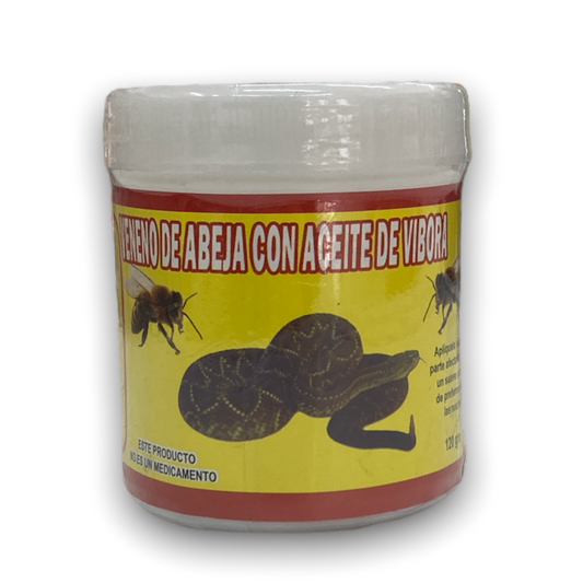 POMADA VENENO DE ABEJA CON ACEITE DE VIBORA C/120G HERBOMEX NatuZem