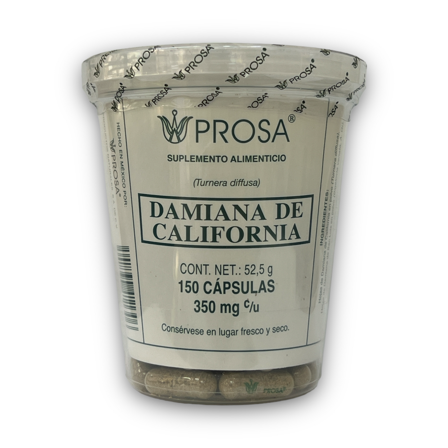 CAP DAMIANA DE CALIFORNIA C/150 PROSA NatuZem