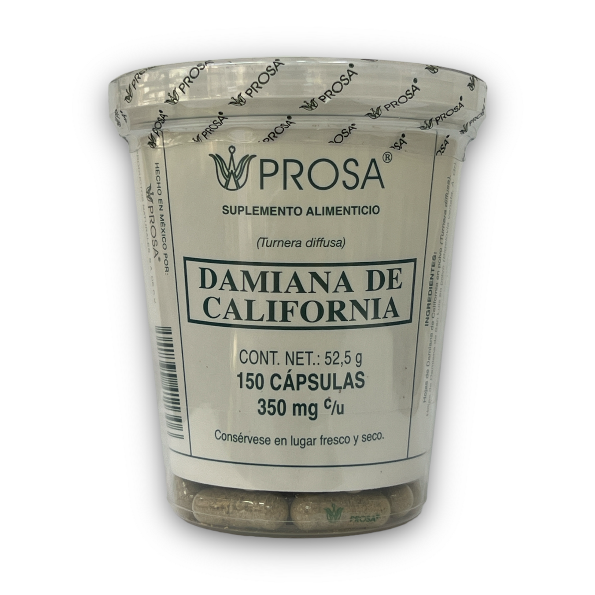 CAP DAMIANA DE CALIFORNIA C/150 PROSA NatuZem