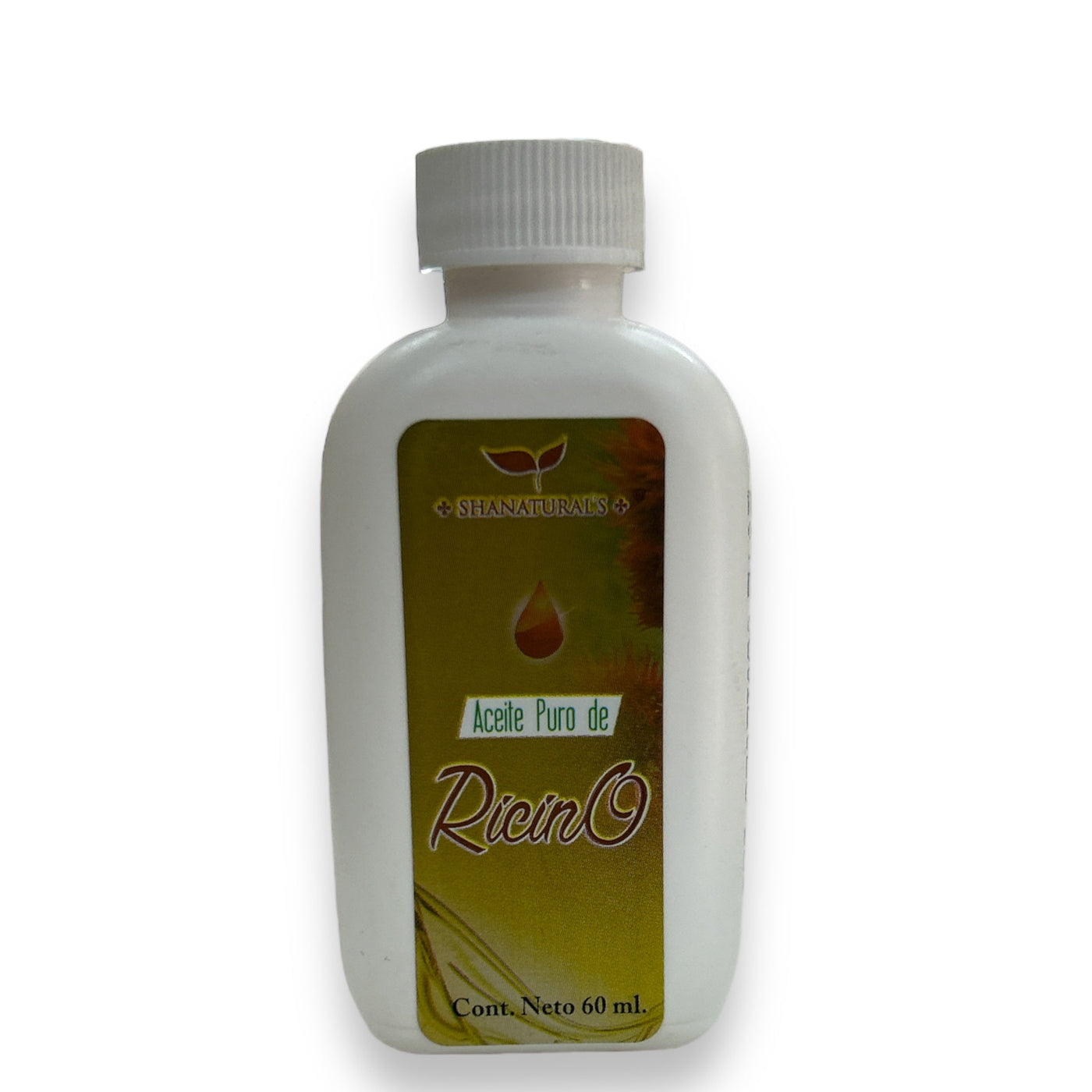ACEITE PURO DE RICINO C/60 ML SHANATURAL'S NatuZem