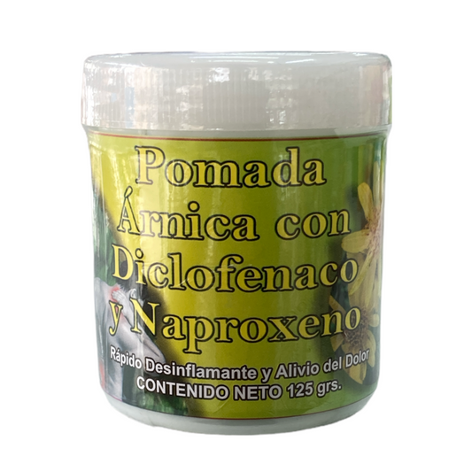 POMADA ARNICA CON DICLOFENACO Y NAPROXEN C/125G HERBOMEX NatuZem