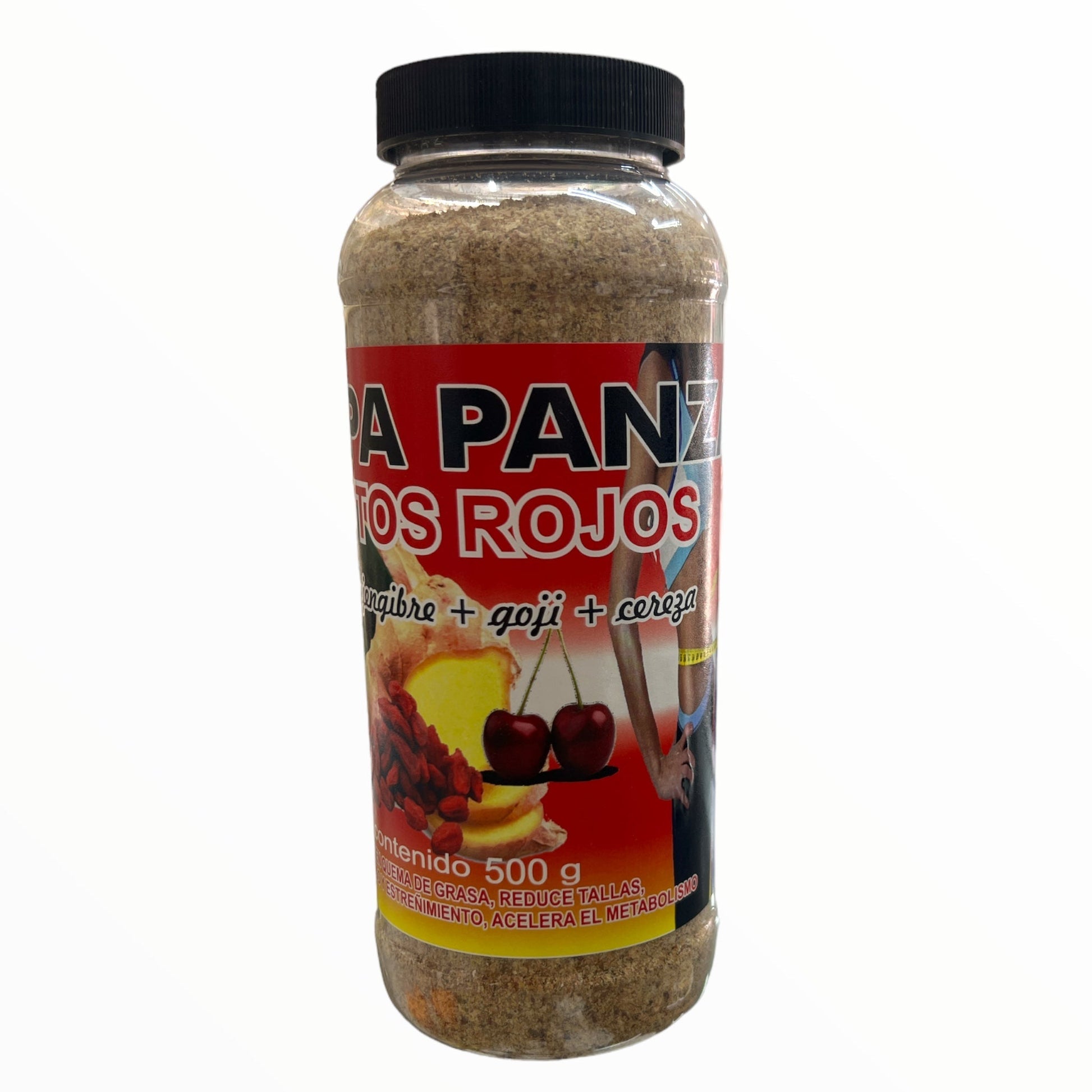 FIBRA CHUPA PANZA DE JENGIBRE + CURCUMA FRUTOS ROJOS 500 GM NatuZem