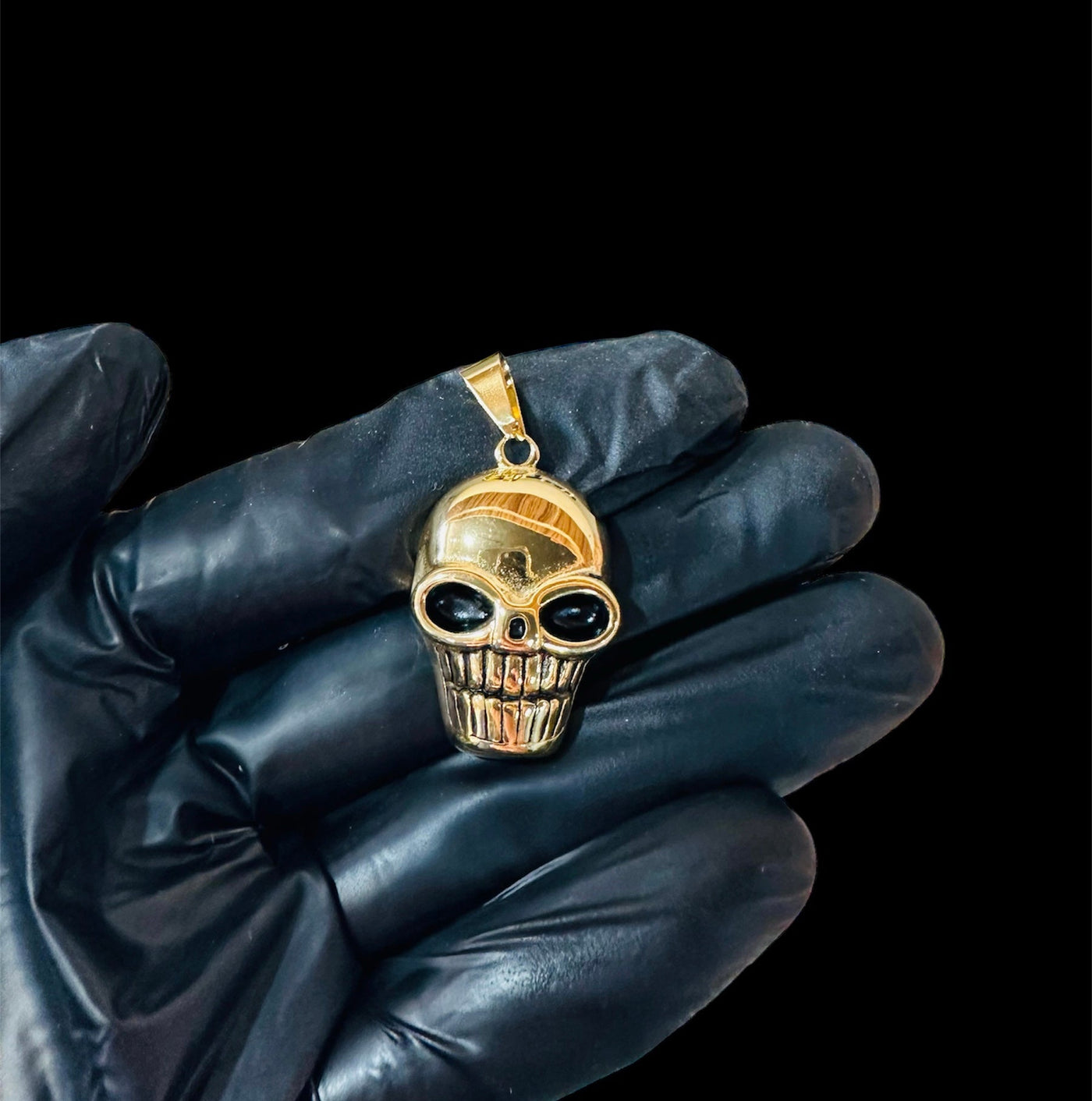 Dije Calavera Dorada All In Men Joyeria