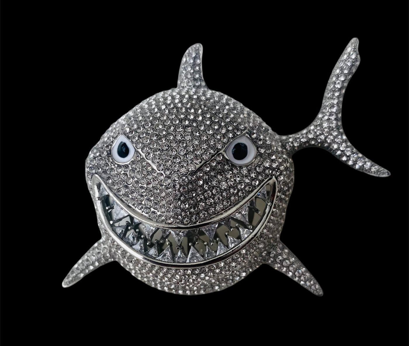 Dije Tiburón Grande Zirconias All In Men Joyeria