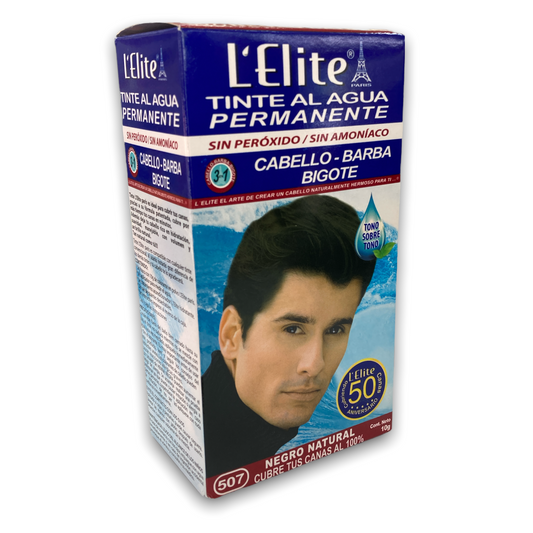 TINTE NEGRO NATURAL HOMBRE C/10 G  L'ELITE NatuZem