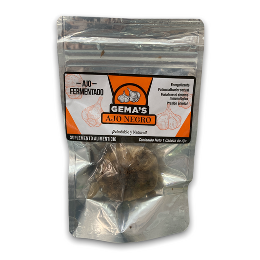CABEZA DE AJO NEGRO ( CHICA ) FERMENTADO  GEMAS NatuZem