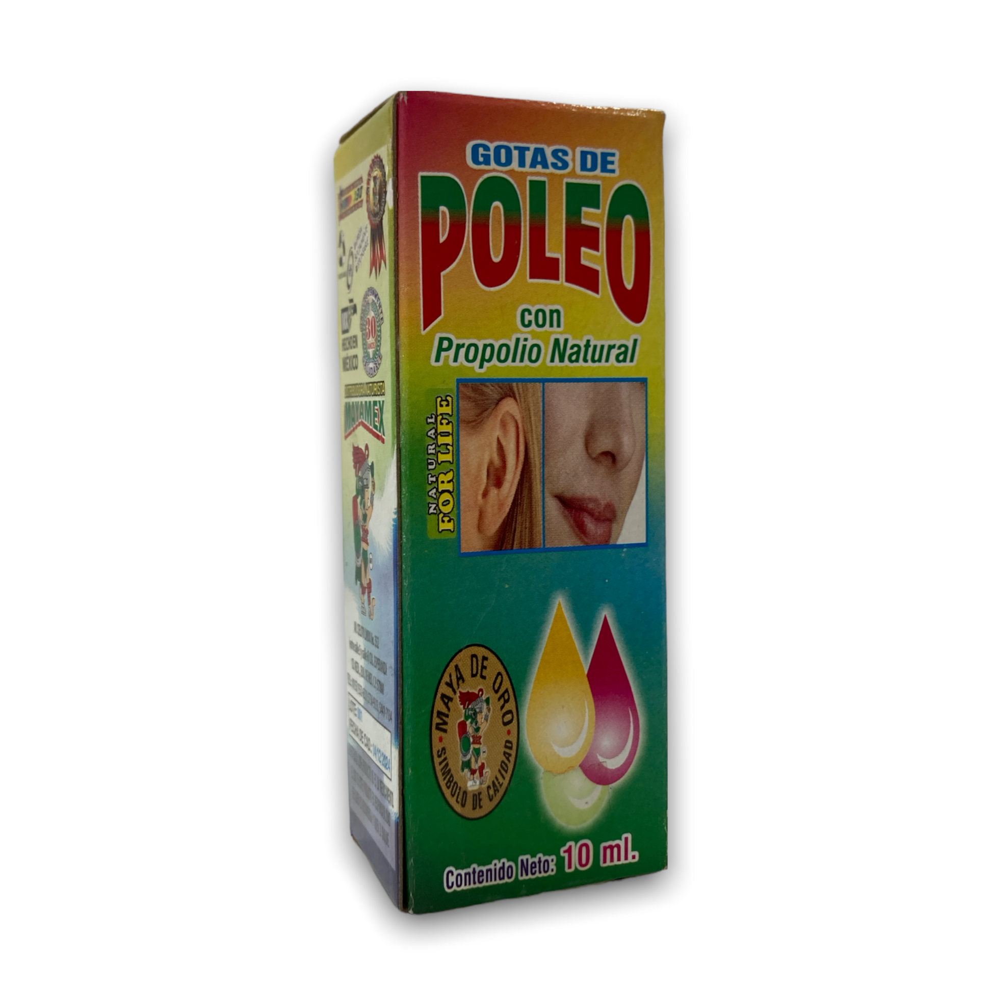 GOTAS DE POLEO CON PROPOLIO NATURAL C/10 ML MAYAMEX NatuZem