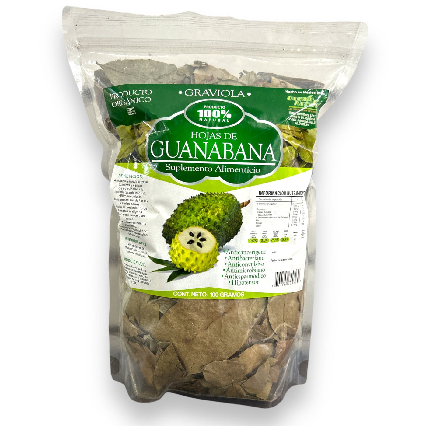 HOJAS DE GUANABANA 100GR NatuZem