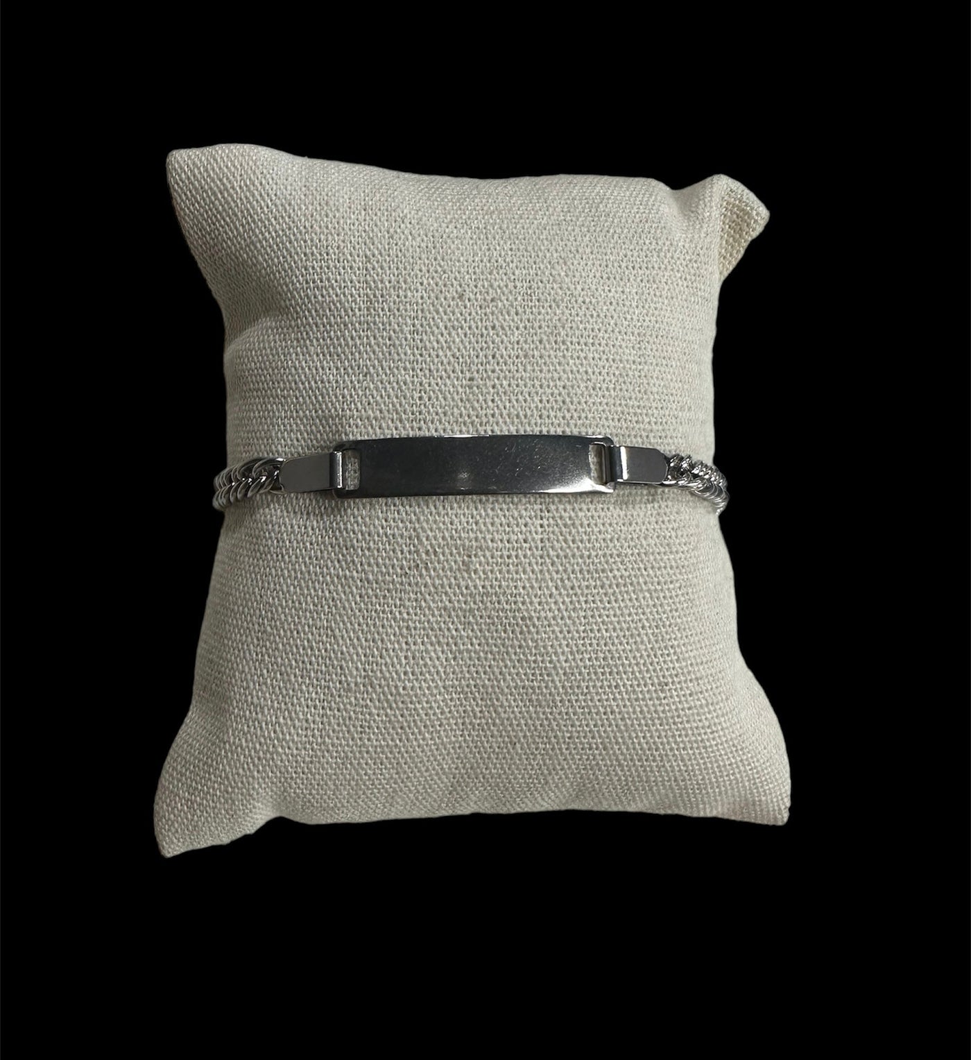 Pulsera Plata con Placa Niño All In Men Joyeria