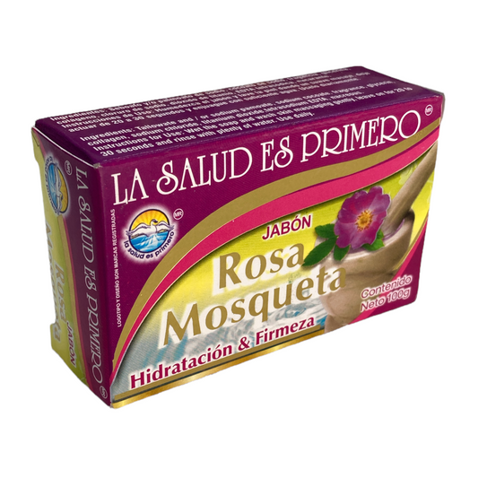 JABON ROSA MOSQUETA 100GRS SALUD ES PRIMERO NatuZem