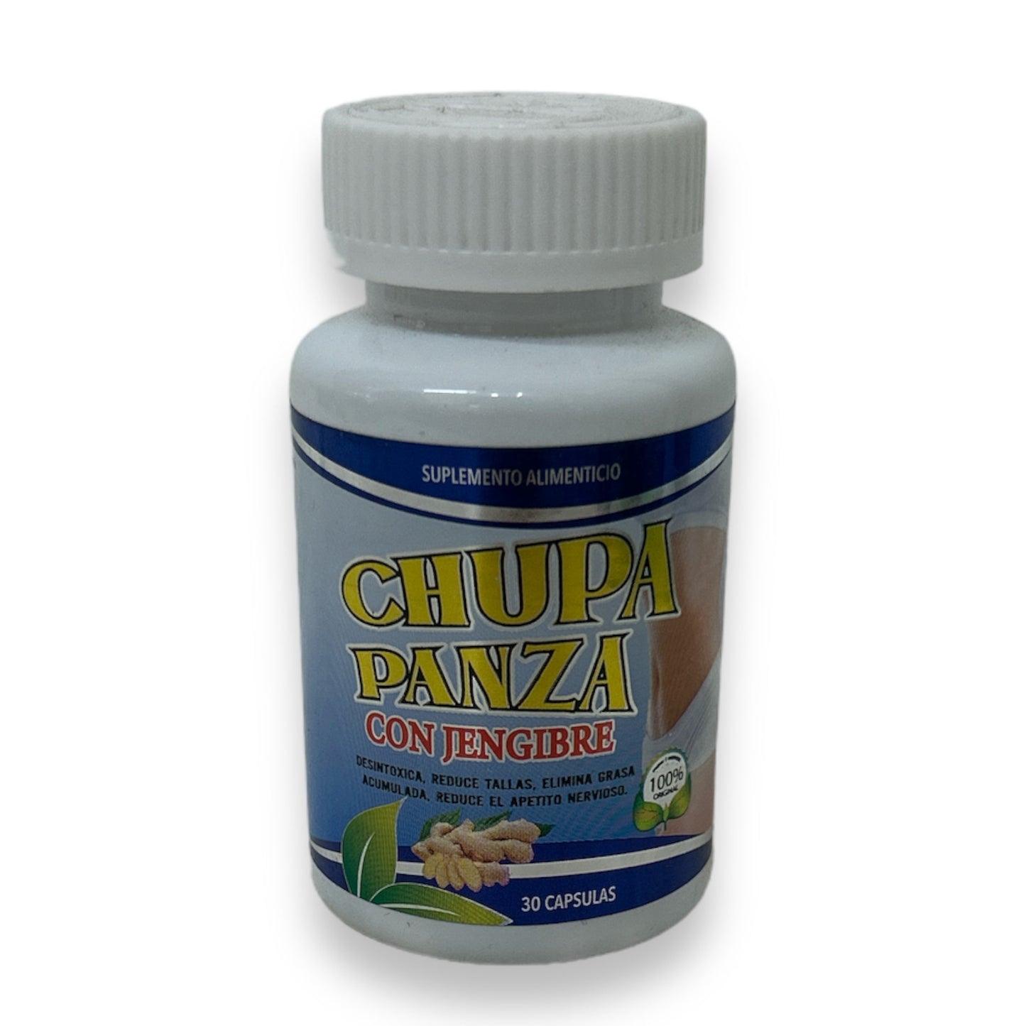 CAP CHUPA PANZA CON JENGIBRE C/30 DISTRIBUIDORA BUENAVISTA NatuZem
