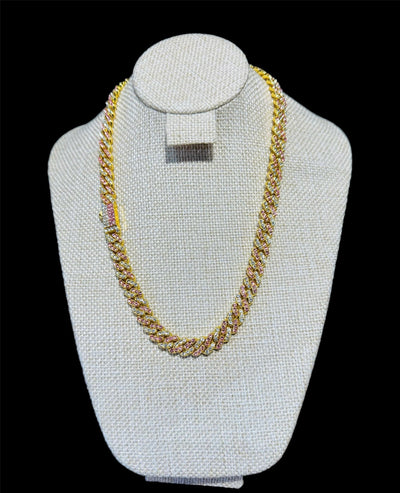 Cadena Cubana Zirconias 8 mm 45 cm All In Men Joyeria