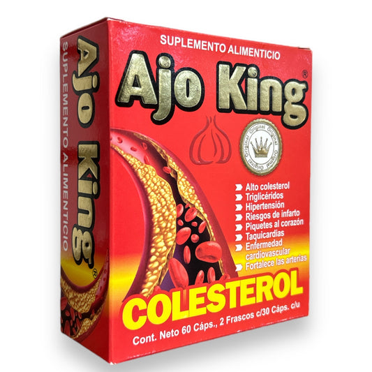 CAP COLESTEROL C/60 C/30 AJO KING OMEGA NUTRITION NatuZem