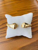 Pulsera Dorada Puños Ajustable All In Men Joyeria