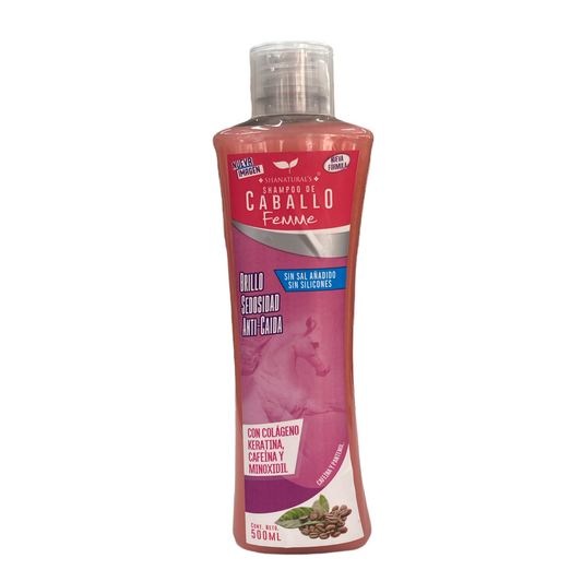 SHAMPOO CABALLO ROSA FEMME C/500 ML SHANATURAL'S NatuZem