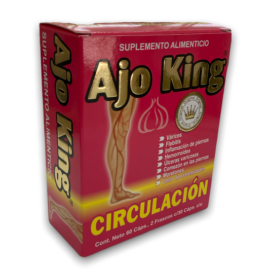 CAP CIRCULACION C/60 AJO KING OMEGA NUTRITION NatuZem